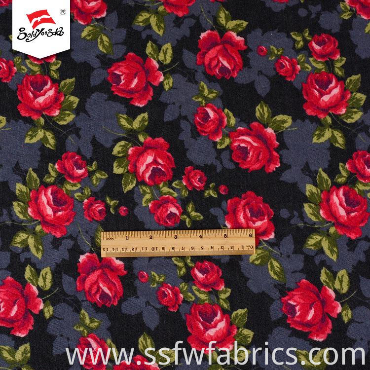 Fashion Flower Print Fabric